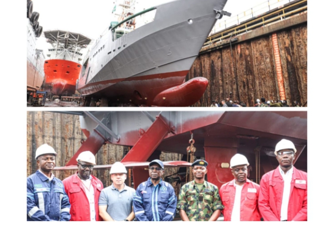 Nigeria’s Maritime Security Gets Boost as NIMASA Berths Vessel at Nigerdock
