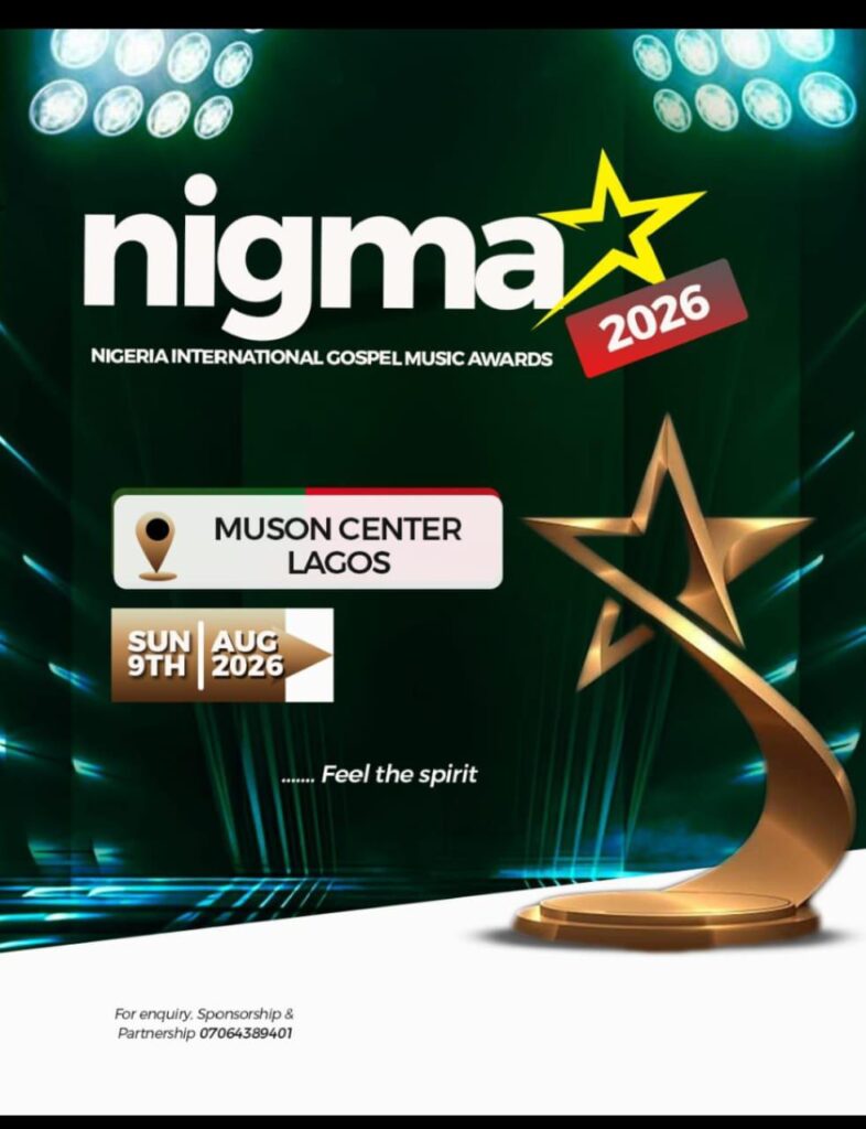 NIGMA 2026 to Hold at MUSON Centre, Spotlight Gospel Excellence and Mental Health Awareness