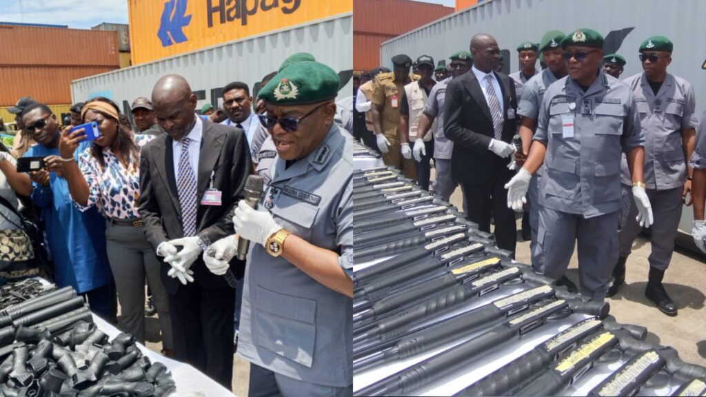Intelligence Win: Tin Can Customs Foils Smuggling Attempt, Intercepts 204 Pump- action Rifles after last huge Seizures.
