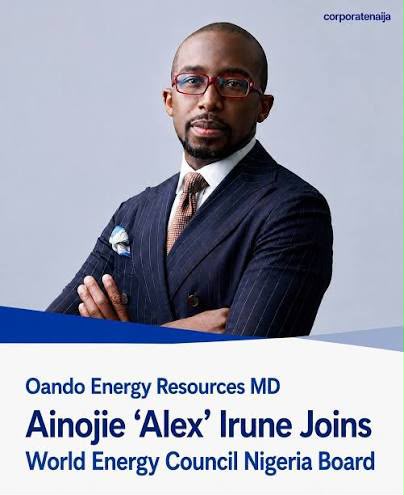 Alex Irune’s World Energy Council Appointment Hailed as Timely and Deserved